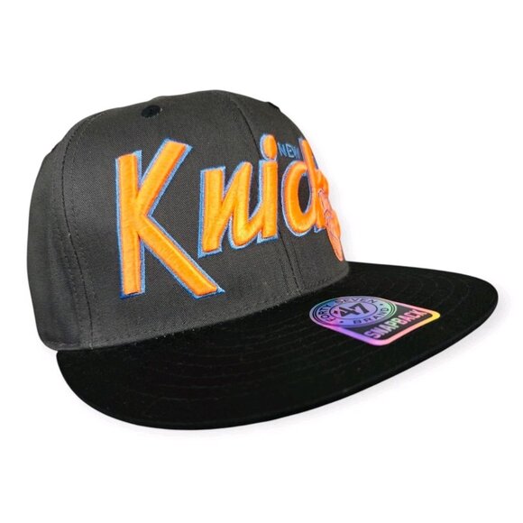 New York Knicks Hat Cap Snapback NBA Basketball Mens 47 Brand Hardwood Classics - Picture 11 of 12